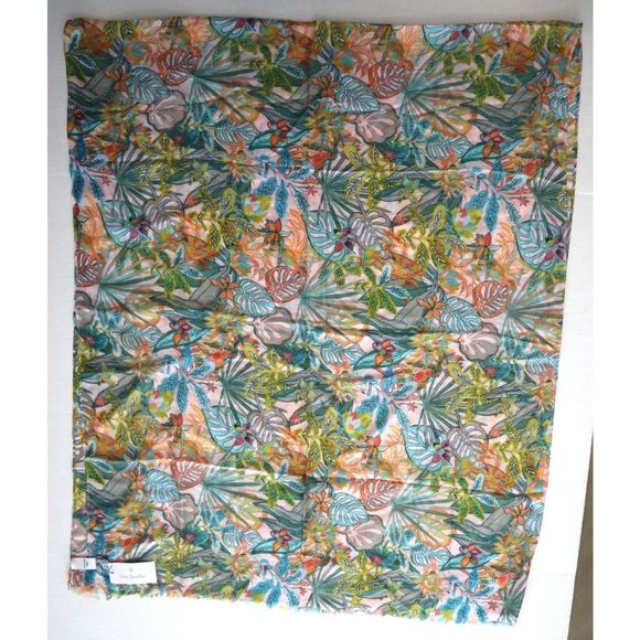 Vera Bradley 22842-X02 Women's Multi *Rain Forrest Canopy* Soft Fringe Scarf - Picture 3 of 8